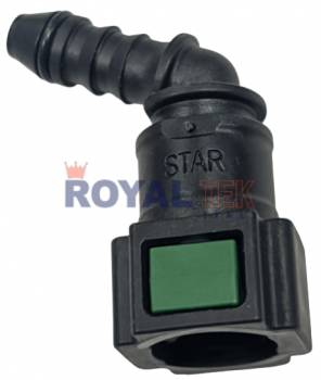 CONECTOR RAPIDO ROYALTEK BARTOLOMEU 5/16 X 5/16 A 45 GRADOS --- OEM QC11164